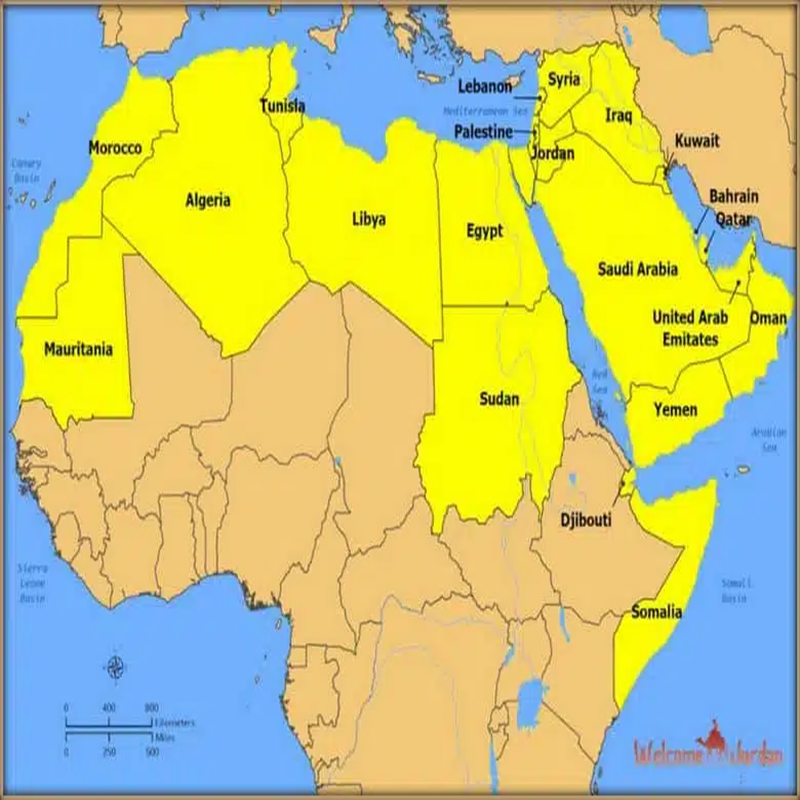 Map-of-the-Arabic-Countries